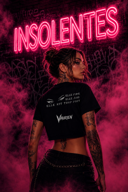 Women’s crop top Elle rit trop fort
