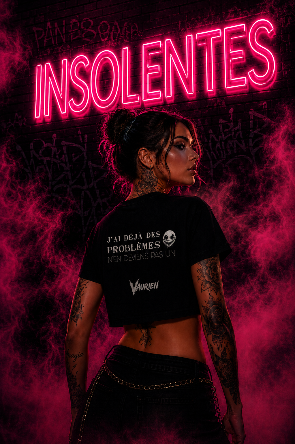 Women’s crop top J'ai déja des problèmes