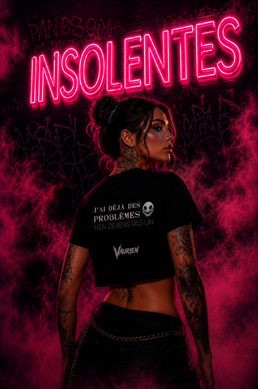 Women’s crop top J'ai déja des problèmes